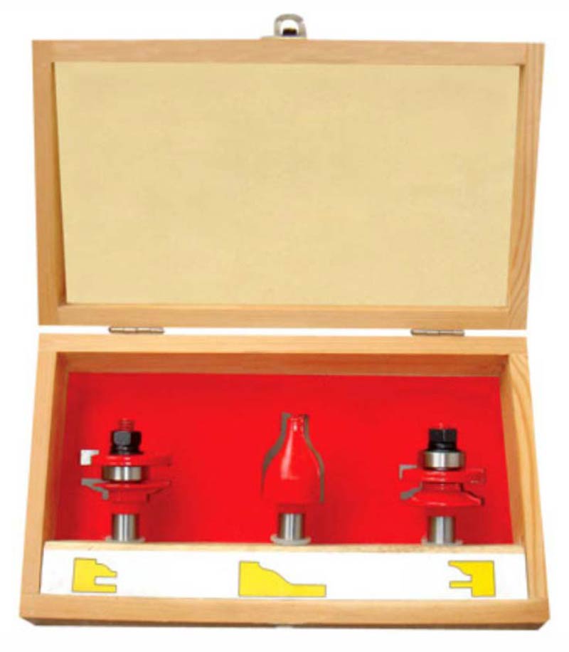 3 sets of woodworking milling cutters