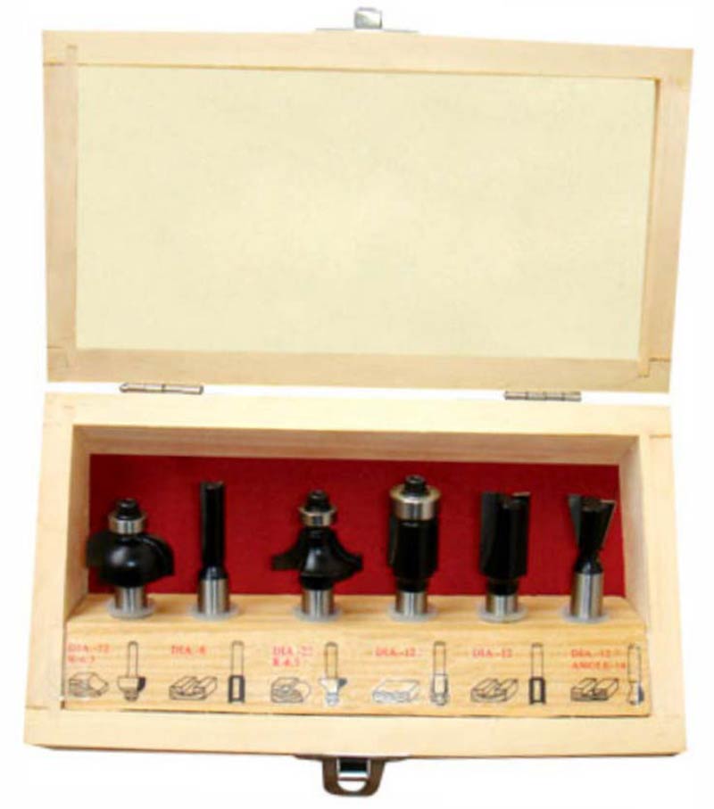 6-piece woodworking milling cutter A