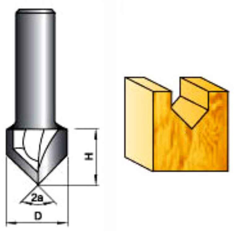 V-shaped knife